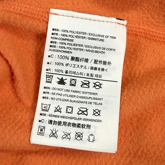 Arcteryx Womens Delta LT Zip Neck Jacket M Orange Alaska Majestic Heli Ski Logo